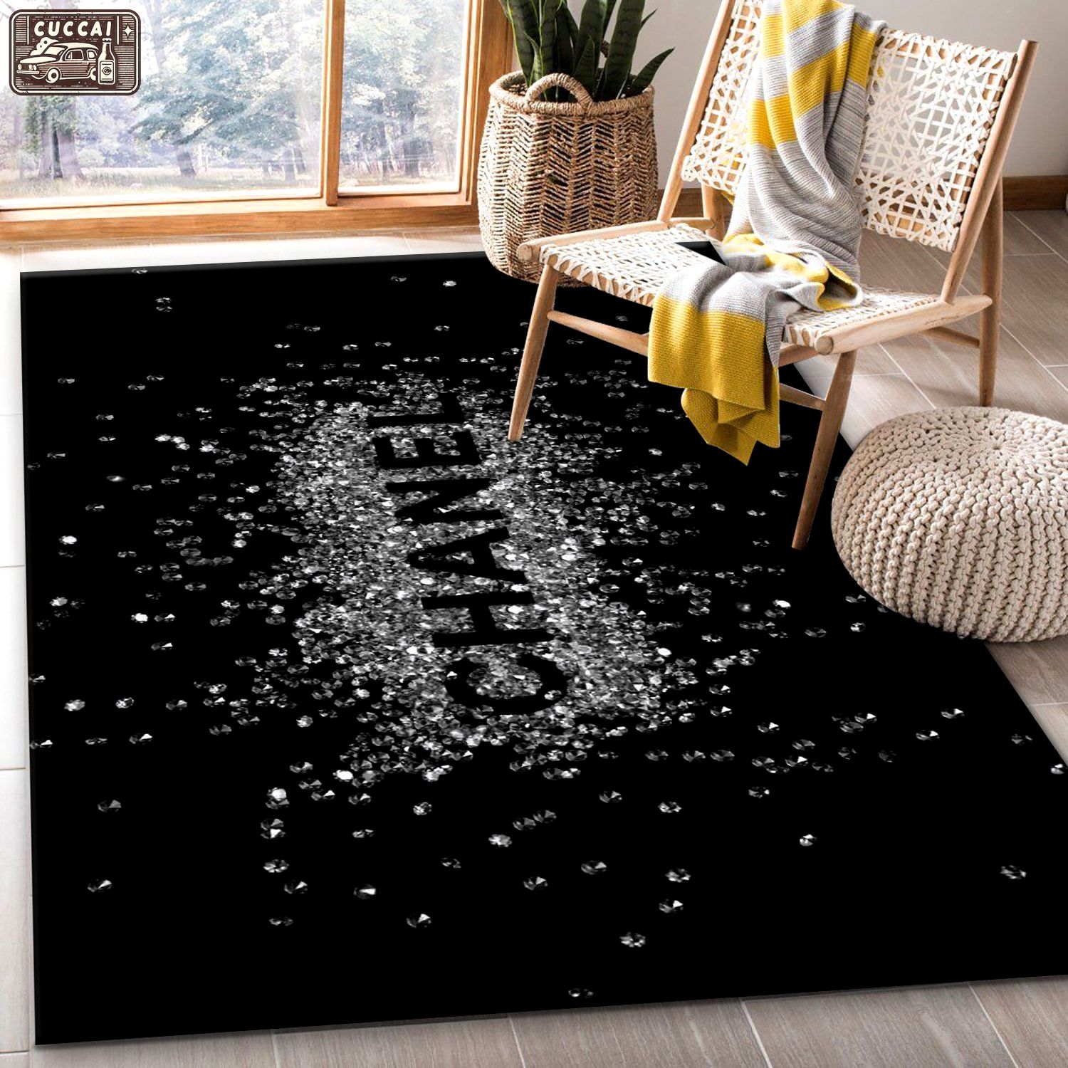 Rugs in living room and bedroom chanel area rug bedroom rug us gift decor Rectangle Rug