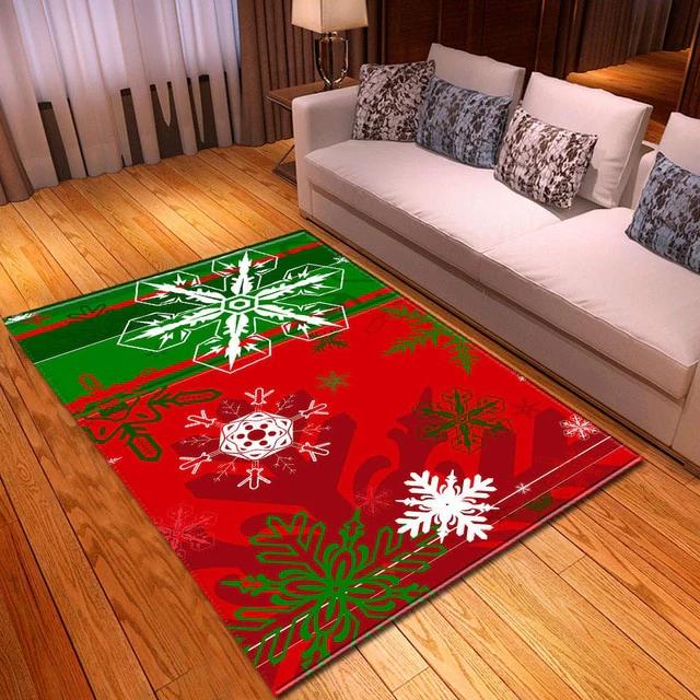 Rugs in living room and bedroom christmas and happy new year home decor area rug Rectangle Rug