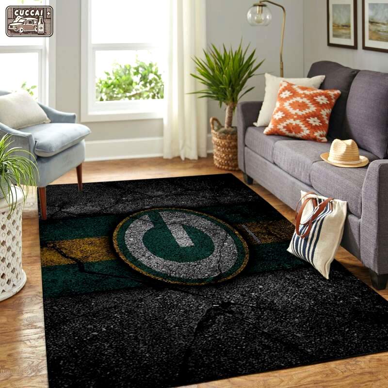 Rugs in living room and bedroom green bay packers Rectangle Rug