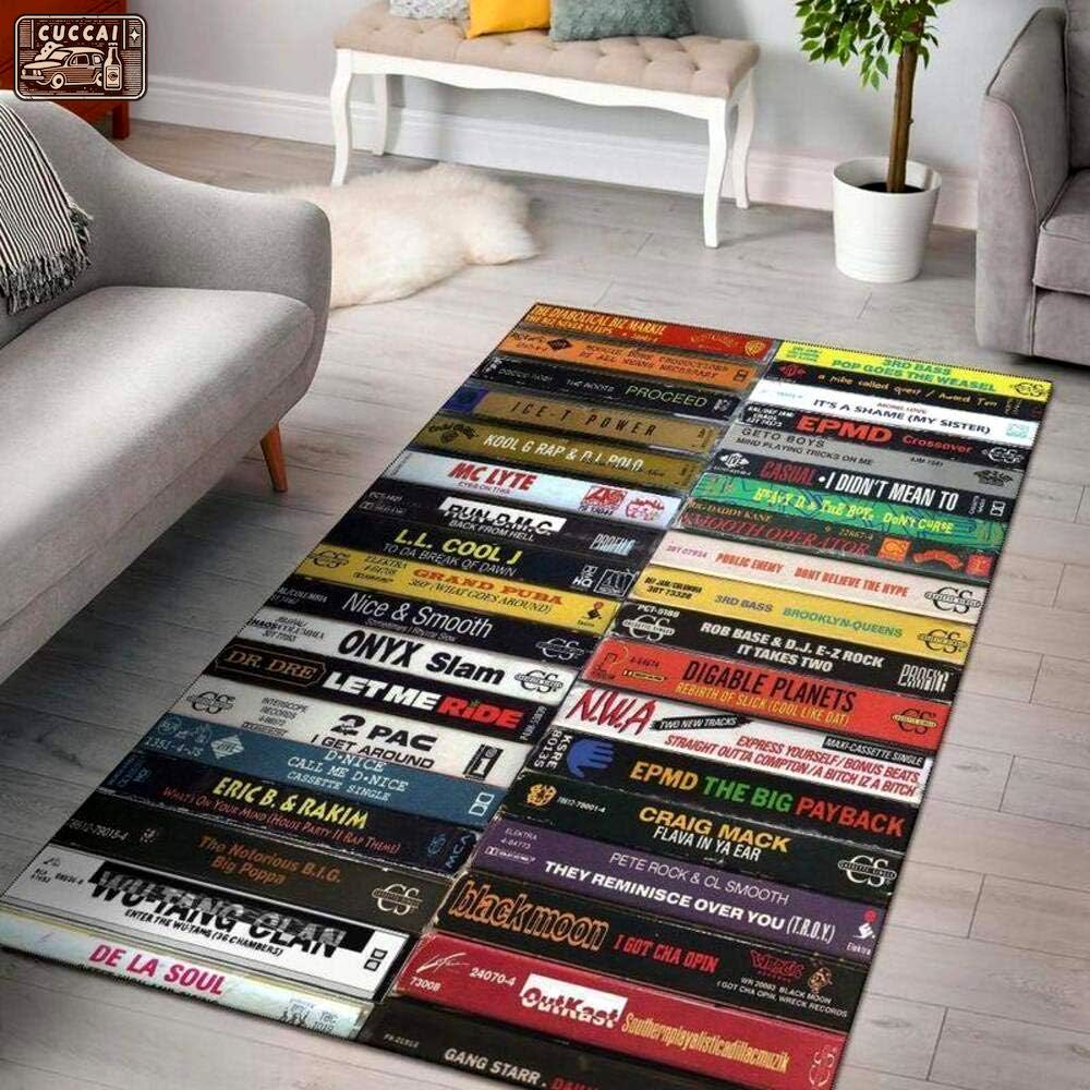 Rugs in living room and bedroom hip hop old school area rug Rectangle Rug