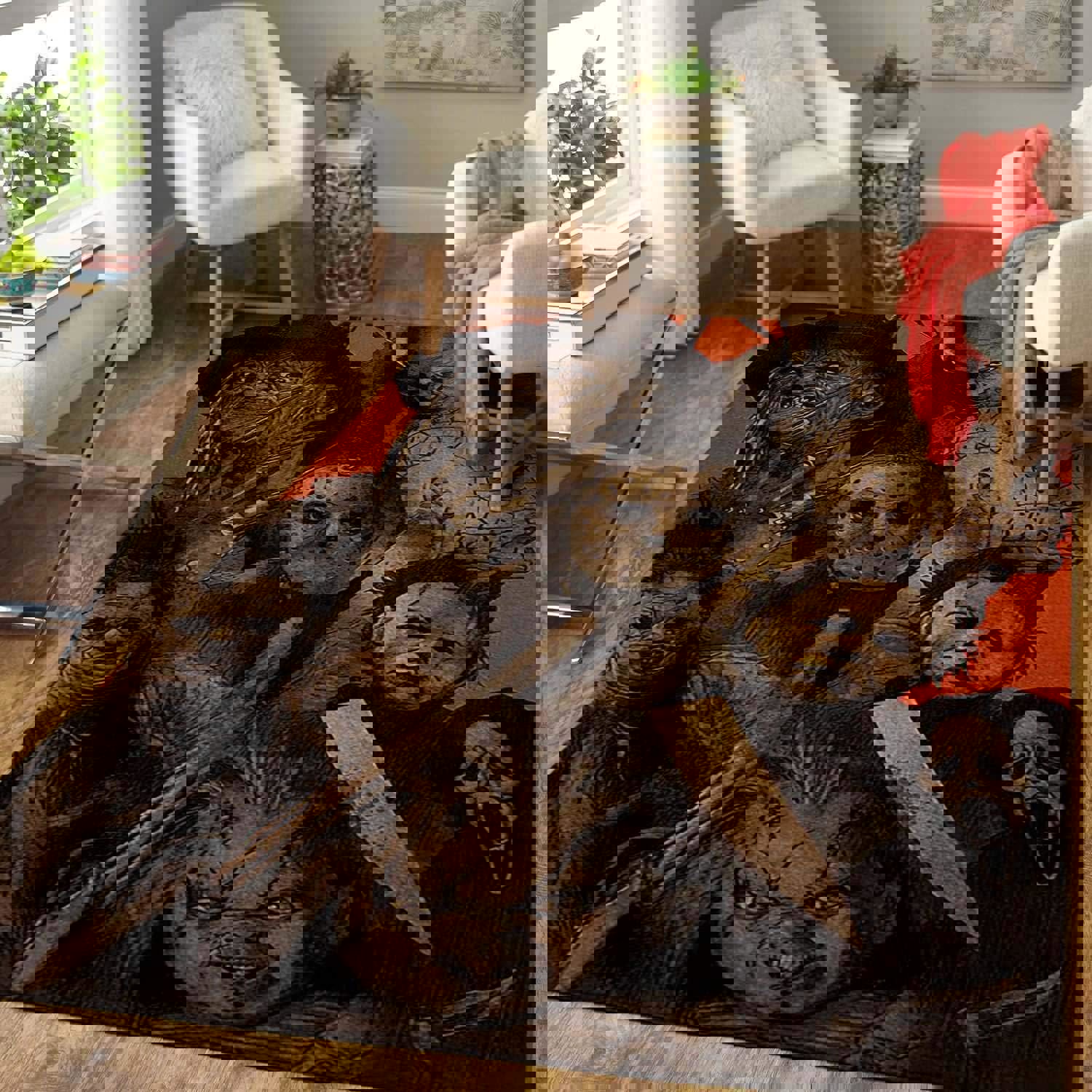 Rugs in living room and bedroom horror squad for halloween area rug home decor Rectangle Rug