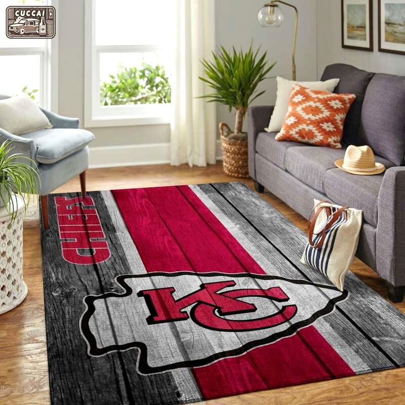 Rugs in living room and bedroom kansas city chiefs Rectangle Rug