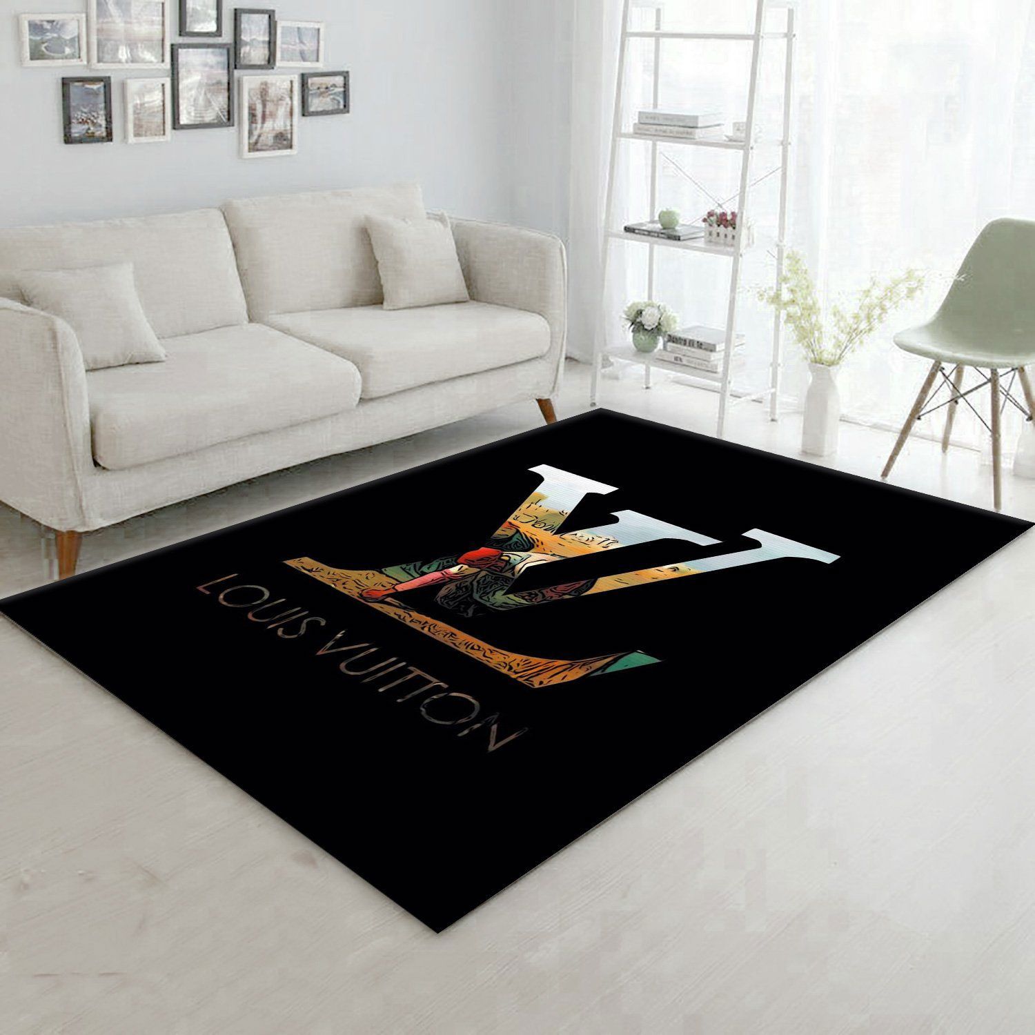 Rugs in living room and bedroom louis vuitton area rugs living room rug christmas gift us decor Rectangle Rug