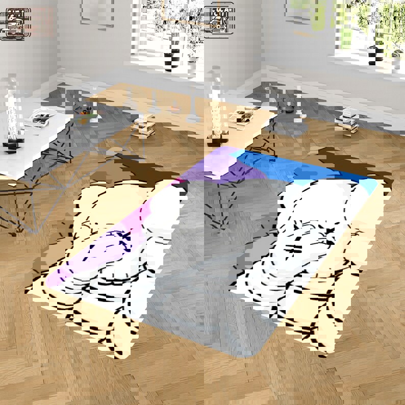 Rugs in living room and bedroom modern kaw rug - kaw area rug - boyfriend gift- kaw carpet- kaw modern rug- kaw home decor rug- kaw lover gift- hypebeast rug- cartoon rug Rectangle Rug