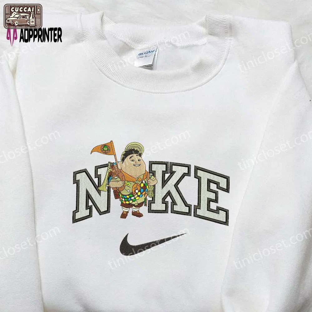 Russel x nike embroidered sweatshirt disney cartoon & nike inspired shirts Embroidered Shirt