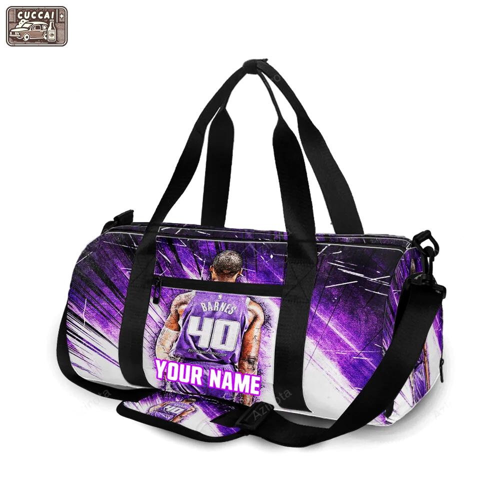 Sacramento kings harrison barnes 40 personalized name travel bag gym bag 2326 Travel Bag