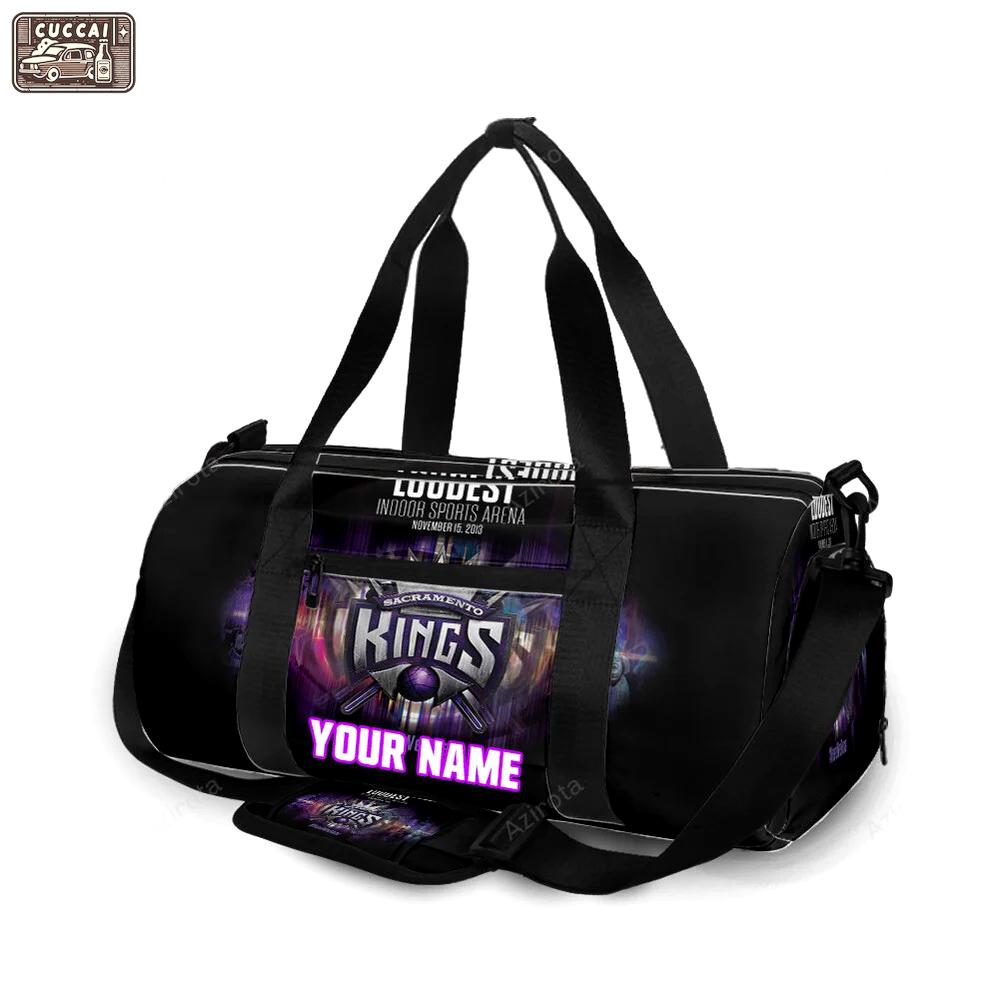 Sacramento kings here we roar personalized name travel bag gym bag 2400 Travel Bag