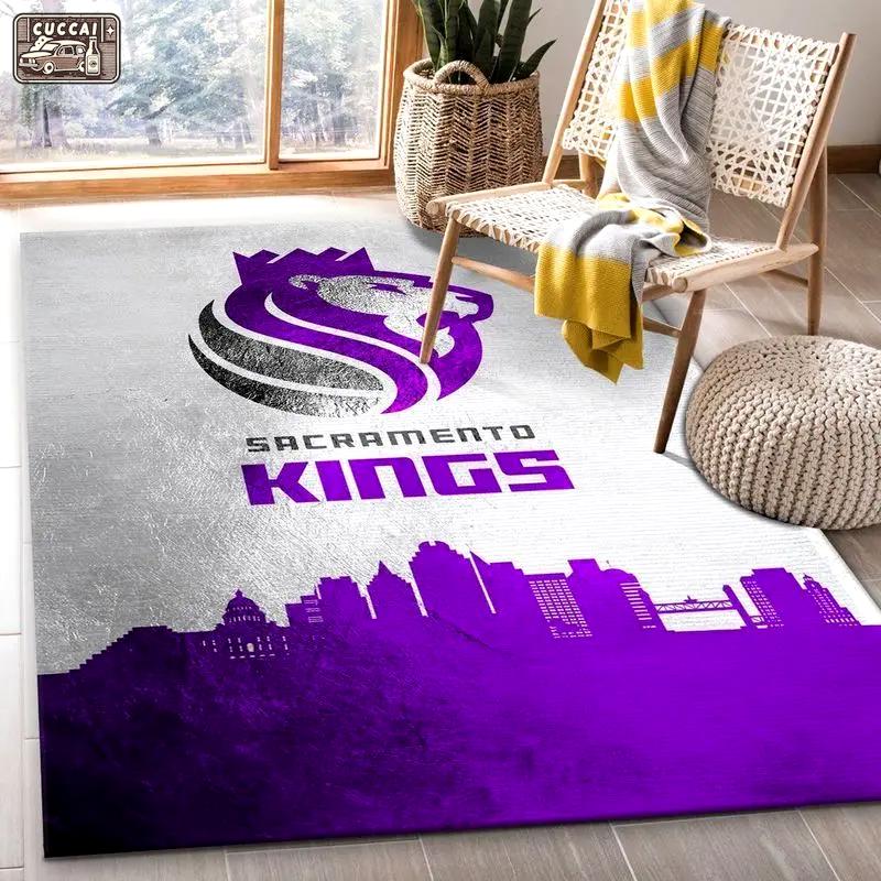 Sacramento kings nba 8 area rug living room bedroom rug rug regtangle carpet Rectangle Rug