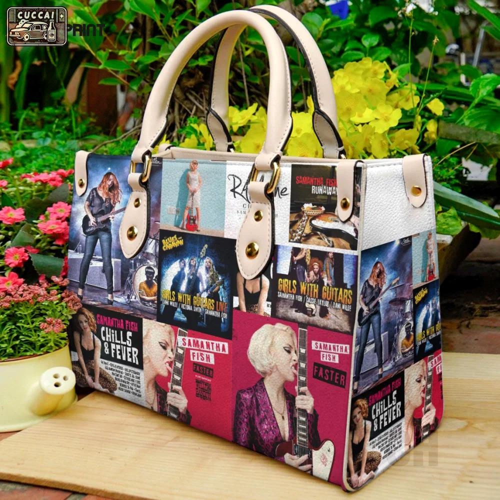 Samantha fish leather bag for women gift 1292 Women Leather Hand Bag