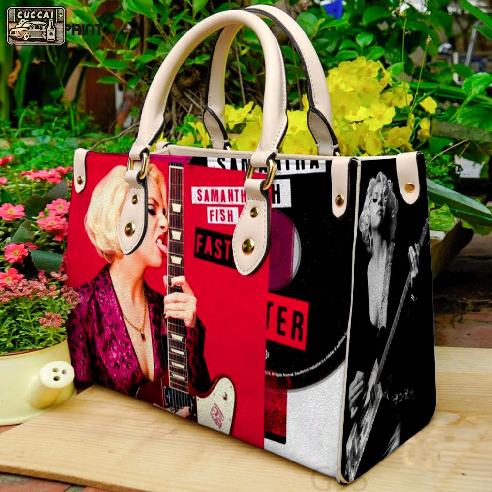 Samantha fish leather hand bag gift for women’s day: perfect women s day gift g95 3432 Women Leather Hand Bag