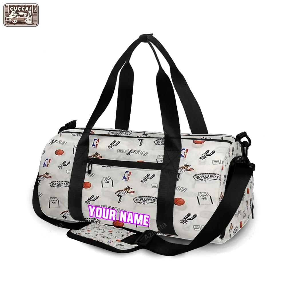 San antonio spurs 3 personalized name travel bag gym bag 2355 Travel Bag