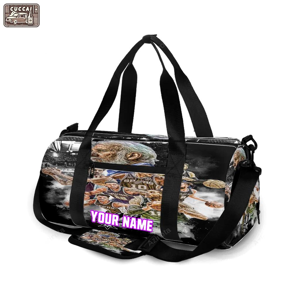 San antonio spurs all players4 personalized name travel bag gym bag 2385 Travel Bag