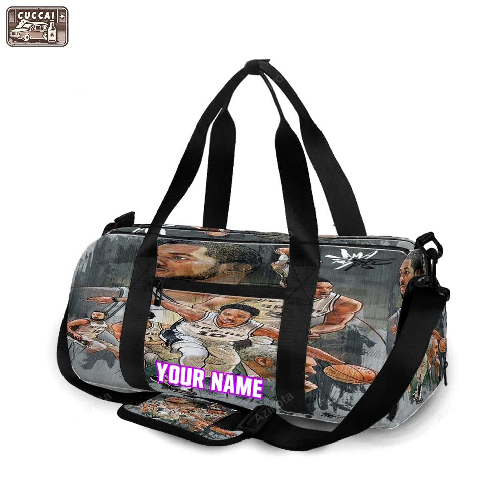 San antonio spurs all players7 personalized name travel bag gym bag 2318 Travel Bag