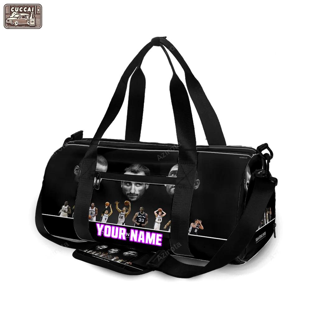 San antonio spurs all players9 personalized name travel bag gym bag 2390 Travel Bag
