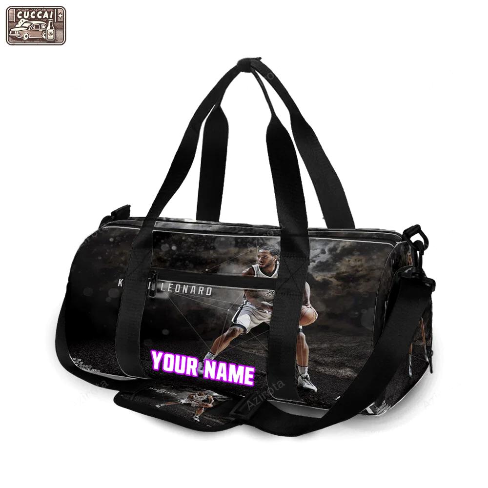 San antonio spurs kawhi leonard6 personalized name travel bag gym bag 2333 Travel Bag
