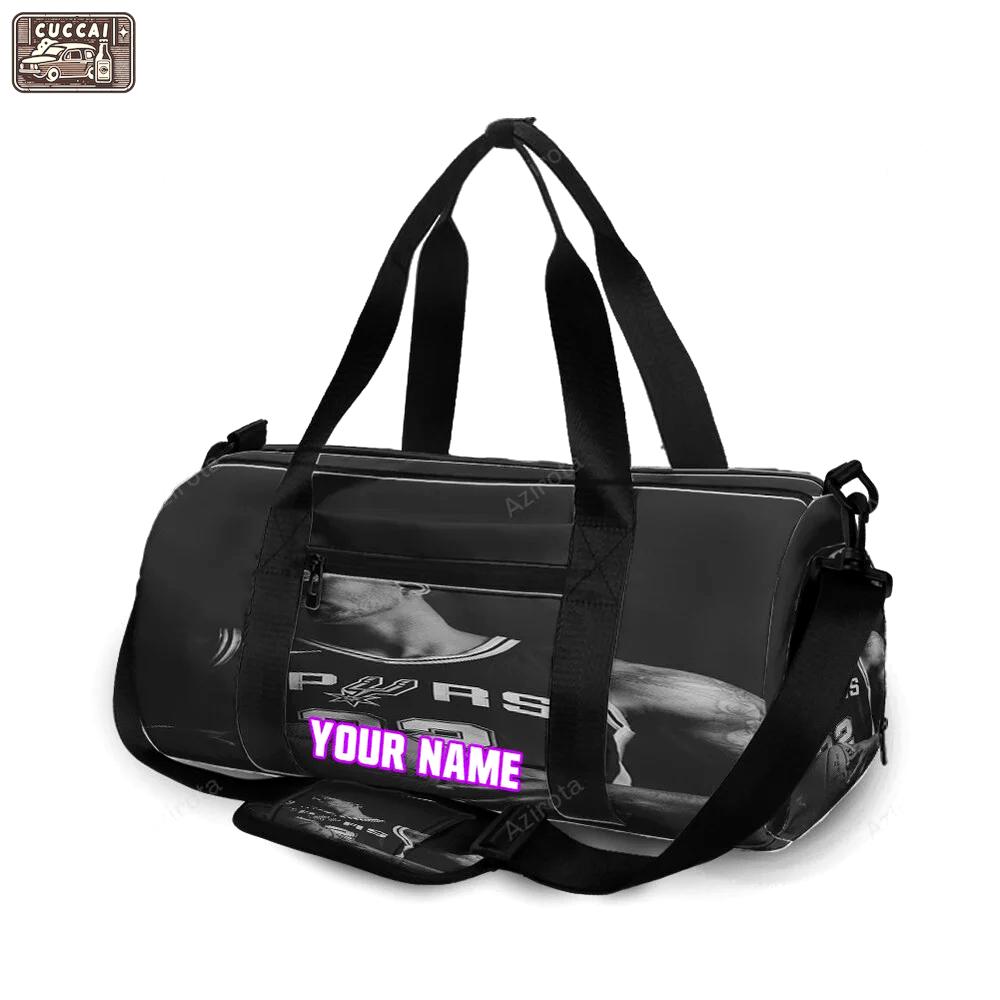 San antonio spurs rudy gay1 personalized name travel bag gym bag 2363 Travel Bag