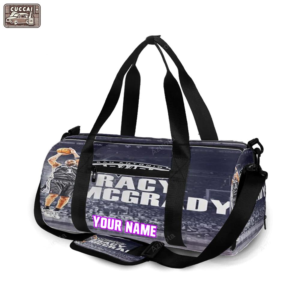 San antonio spurs tracy mcgrady1 personalized name travel bag gym bag 2483 Travel Bag