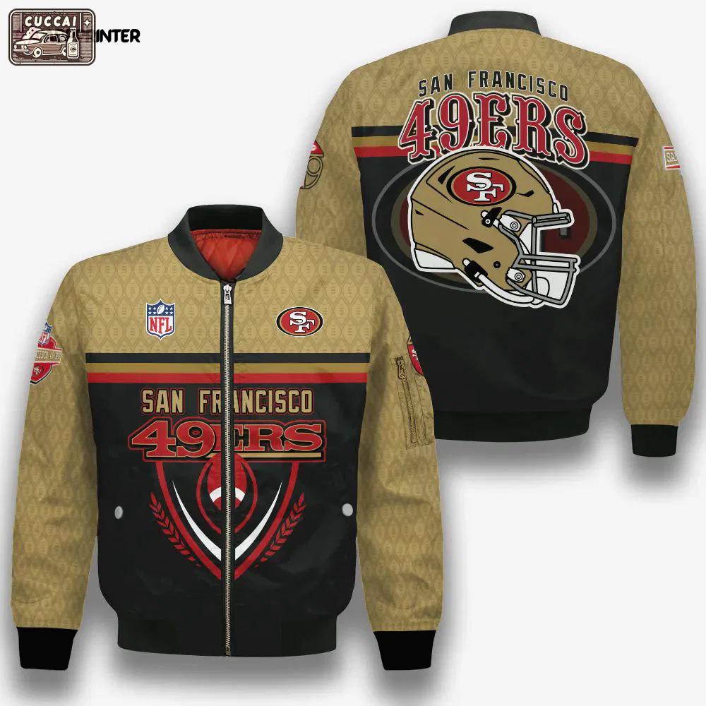 San francisco 49ers traditional football pattern bomber jacket Bomber Jacket