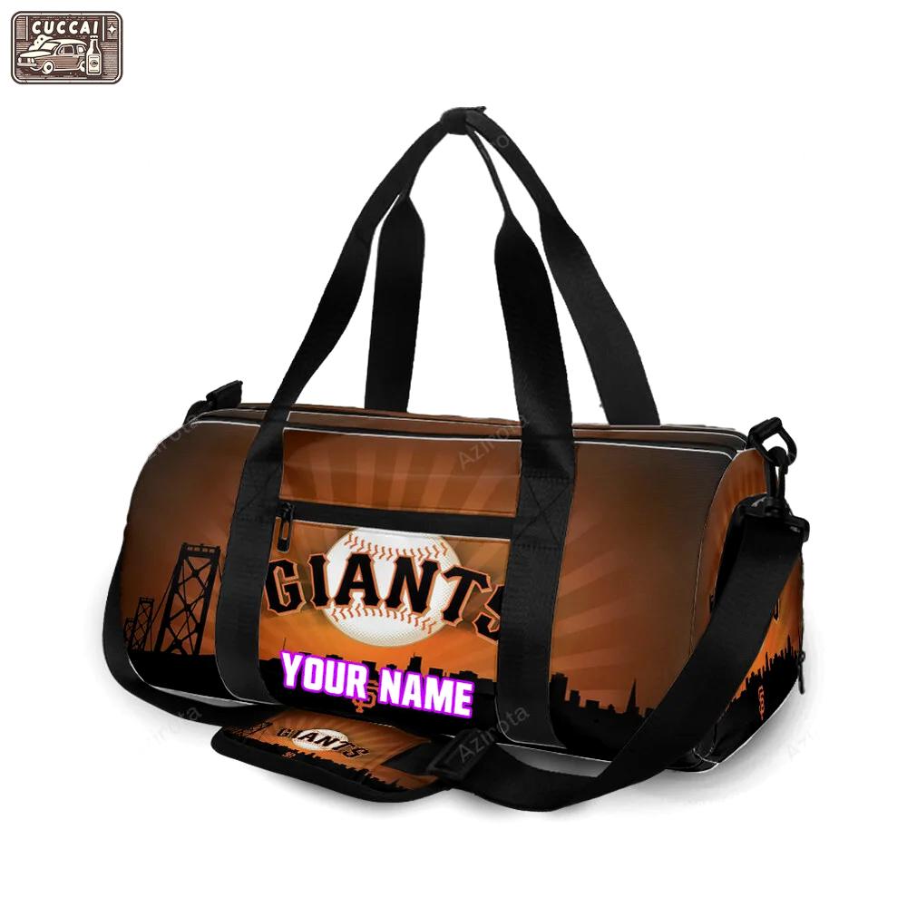 San francisco giants art 6 personalized name travel bag gym bag 2569 Travel Bag