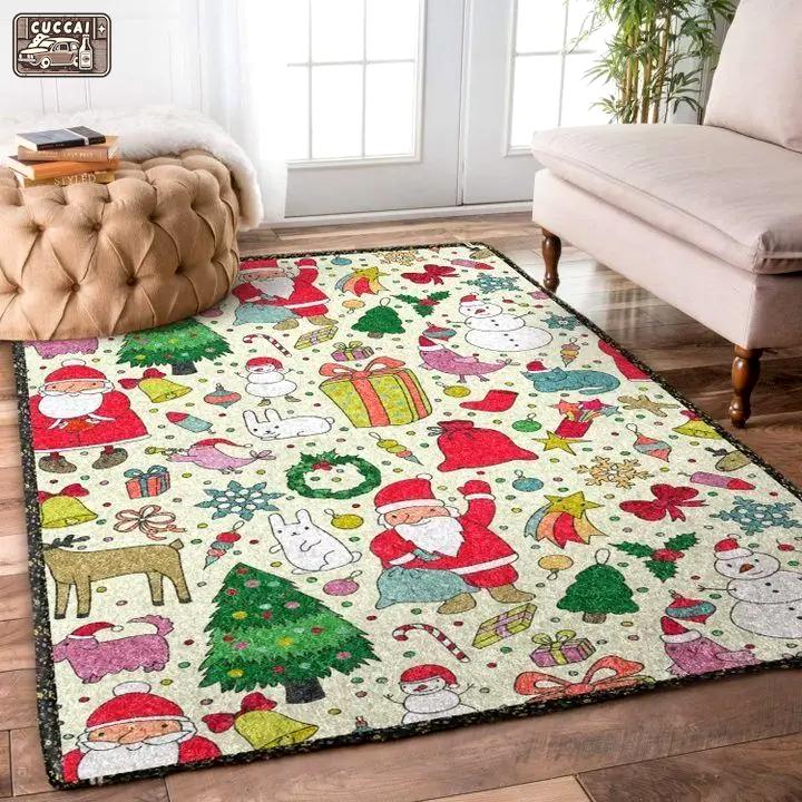 Santa dhcus christmas 4 dhcdhc ld1610 rug living room rug home decor Rectangle Rug