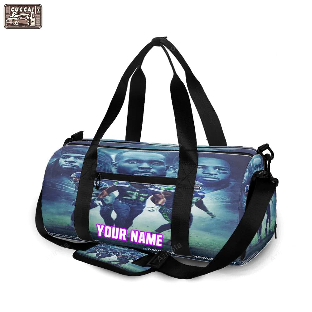 Seattle seahawks players2 personalized name travel bag gym bag 141 Travel Bag