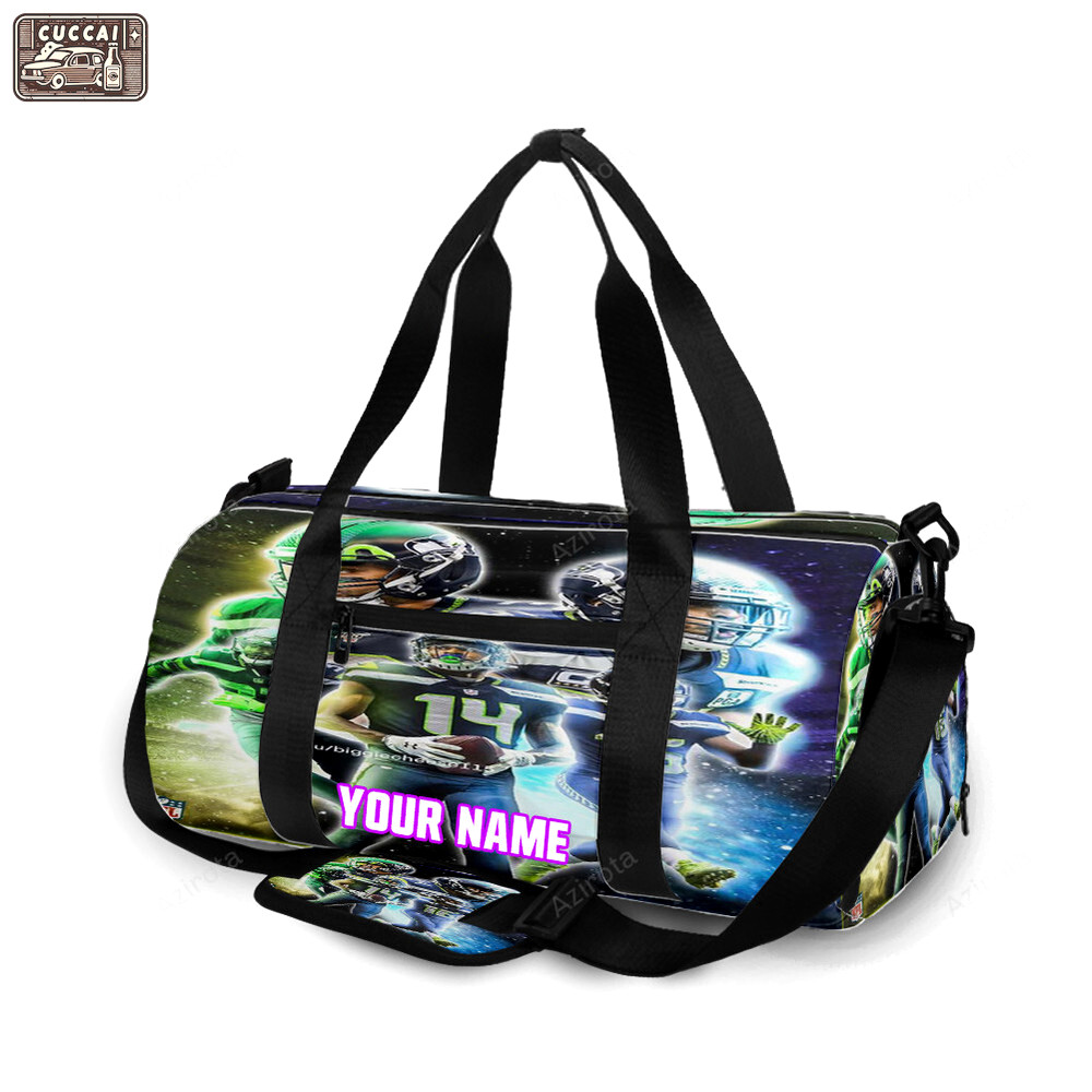 Seattle seahawks players3 personalized name travel bag gym bag 1931 Travel Bag