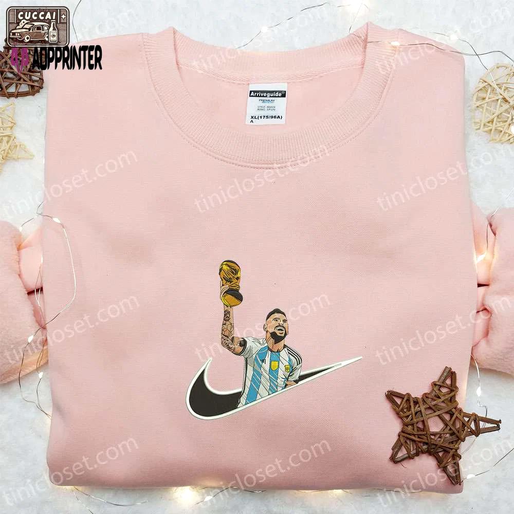Shop messi x nike embroidered shirt celebrity hoodie & custom t-shirt Embroidered Shirt