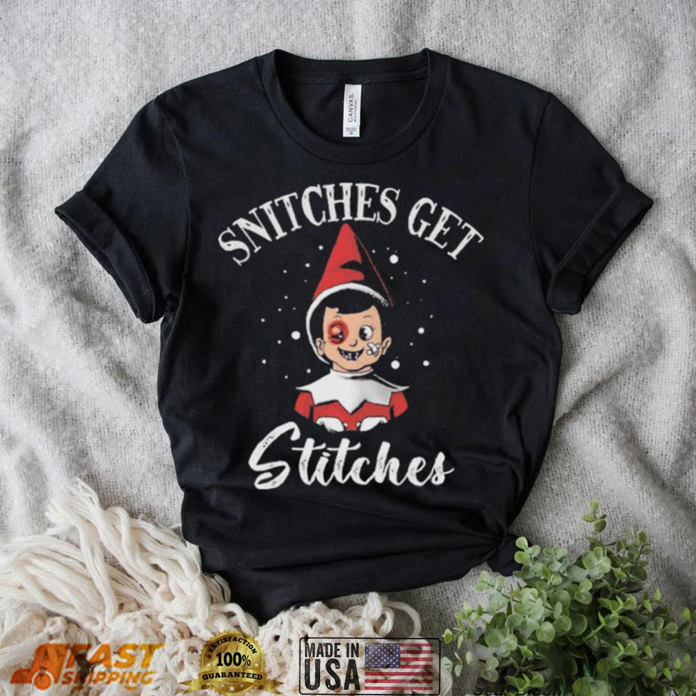 Snitches get stitches ugly christmas unisex t shirt Christmas Ugly Sweater