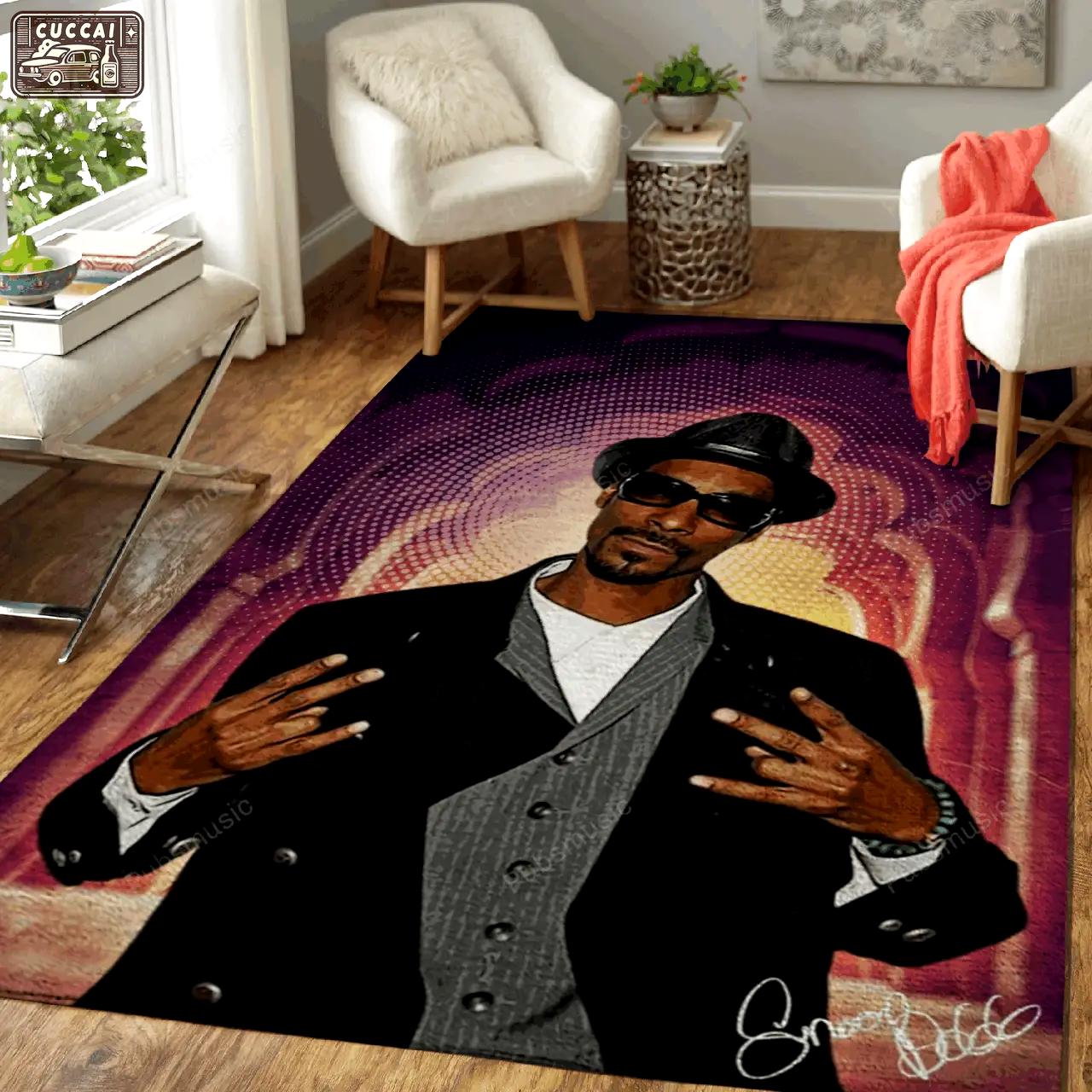 Snoop dogg rap music art for fans area rug living room carpet rug regtangle carpet floor decor home decor Rectangle Rug