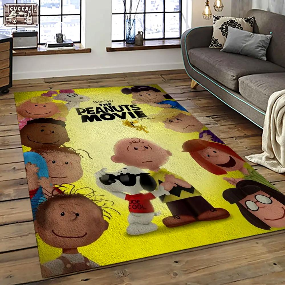 Snoopy cartoon movie carpet rectangle area rug for living room bedroom decor snp104 Rectangle Rug