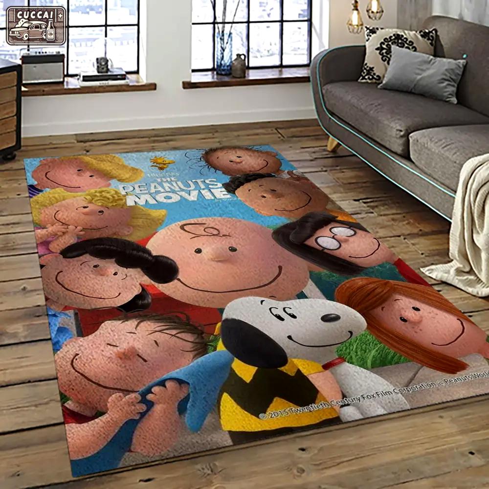 Snoopy cartoon movie carpet rectangle area rug for living room bedroom decor snp106 Rectangle Rug