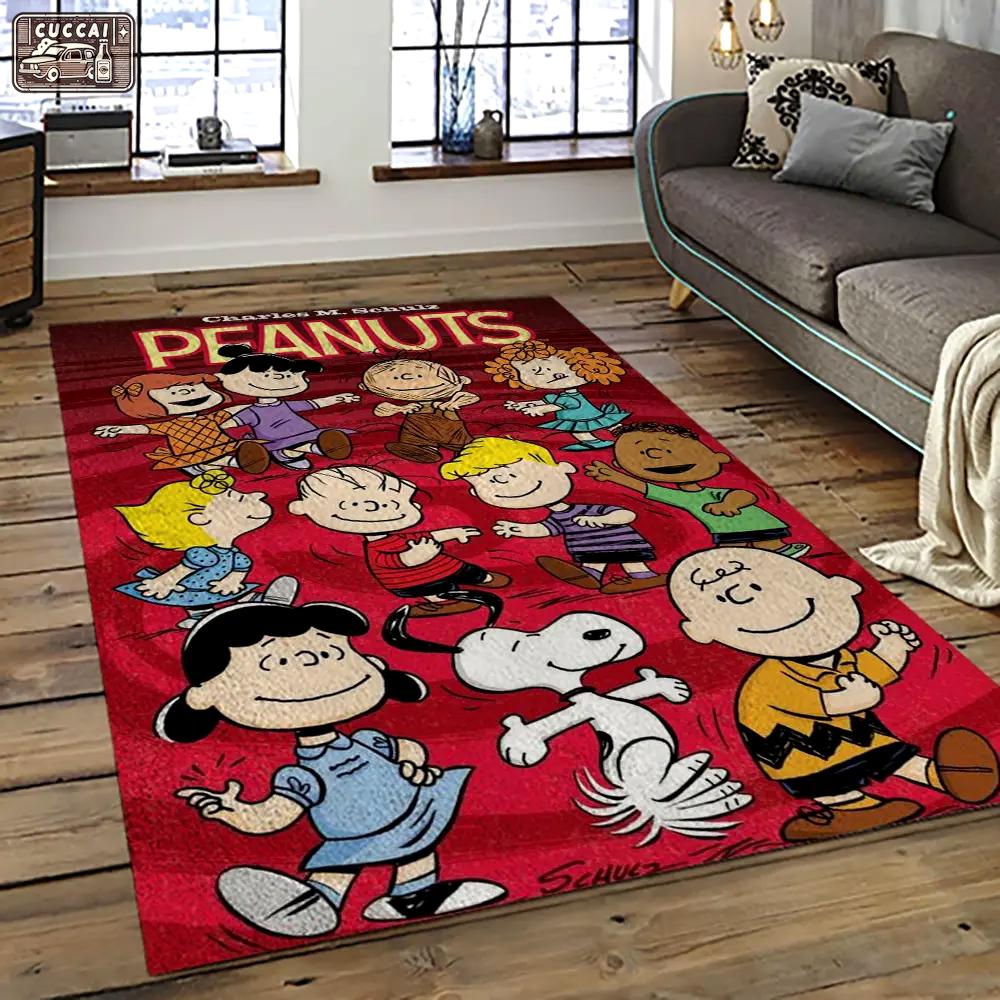 Snoopy cartoon movie carpet rectangle area rug for living room bedroom decor snp110 Rectangle Rug