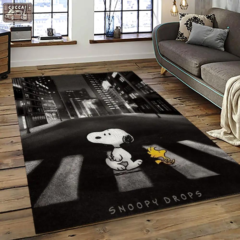 Snoopy cartoon movie carpet rectangle area rug for living room bedroom decor snp43 Rectangle Rug