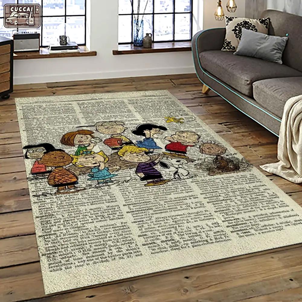 Snoopy cartoon movie carpet rectangle area rug for living room bedroom decor snp93 Rectangle Rug