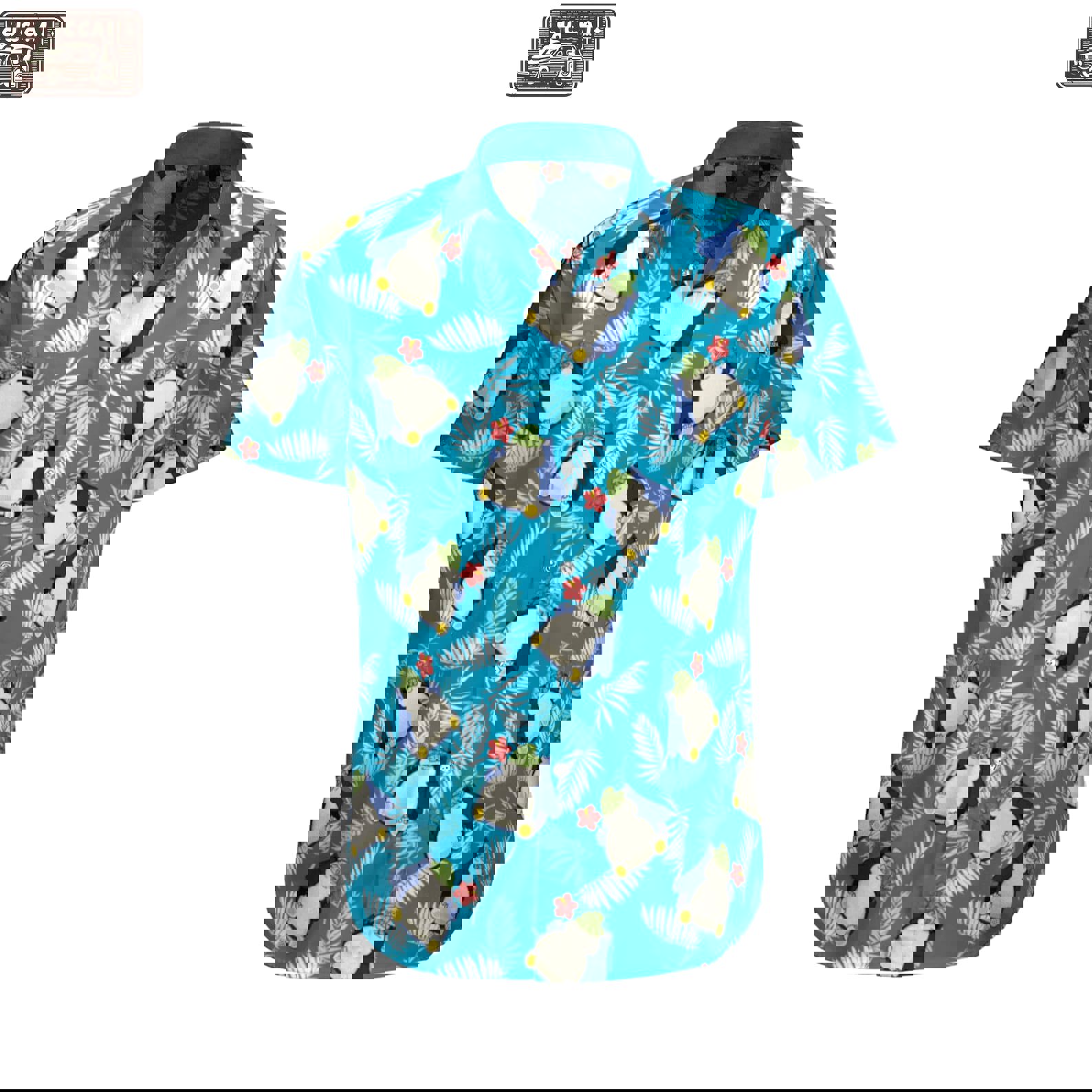 Snorlax pokemon hawaiian shirt Hawaii Shirt Shorts & Flip Flops