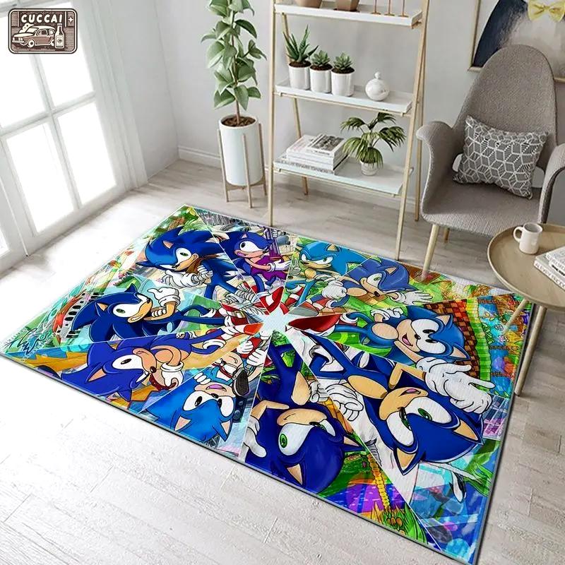 Sonic 3 area rug living room and bed room rug area rug living room carpet rug regtangle carpet floor decor home decor Rectangle Rug