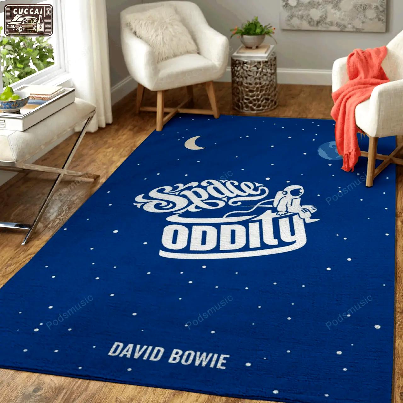 Space oddity david bowie music art for fans area rug living room carpet rug regtangle carpet floor decor home decor Rectangle Rug