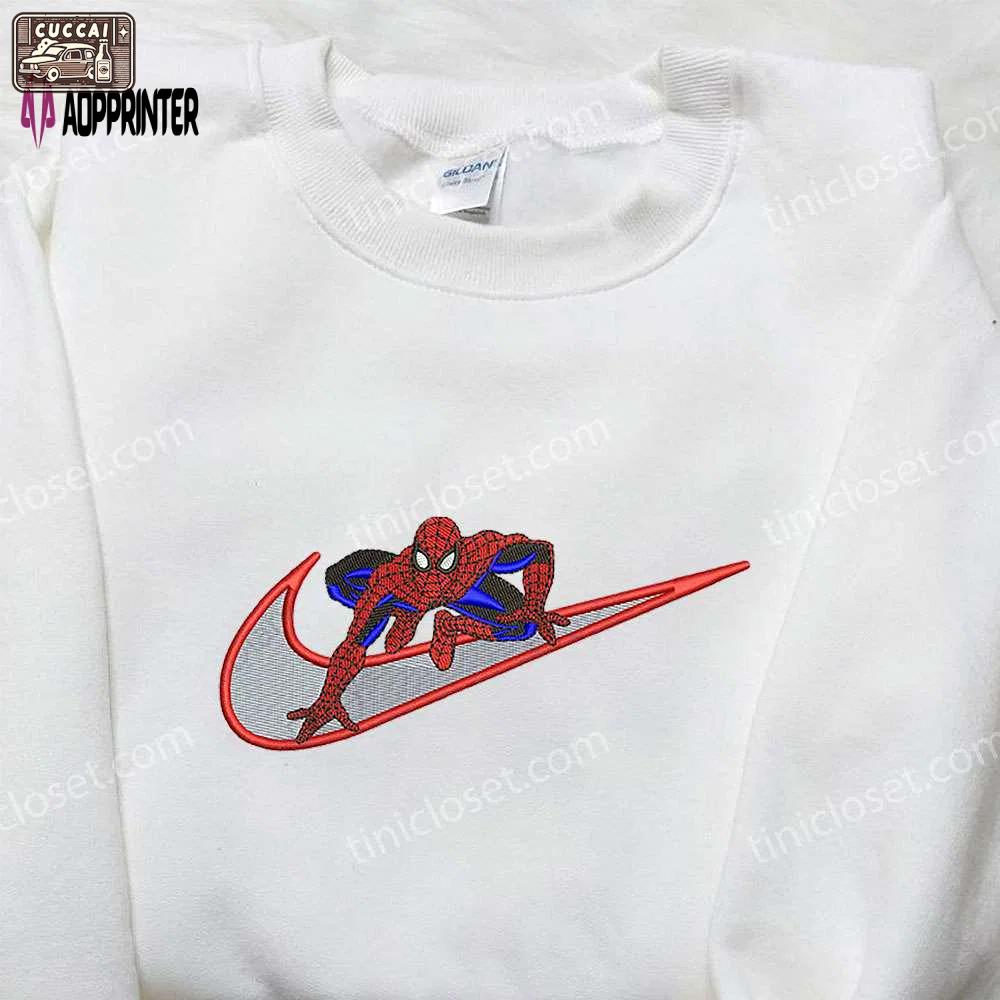 Spider-man x nike embroidered sweatshirt & shirt: no way home & inspired collection Embroidered Shirt