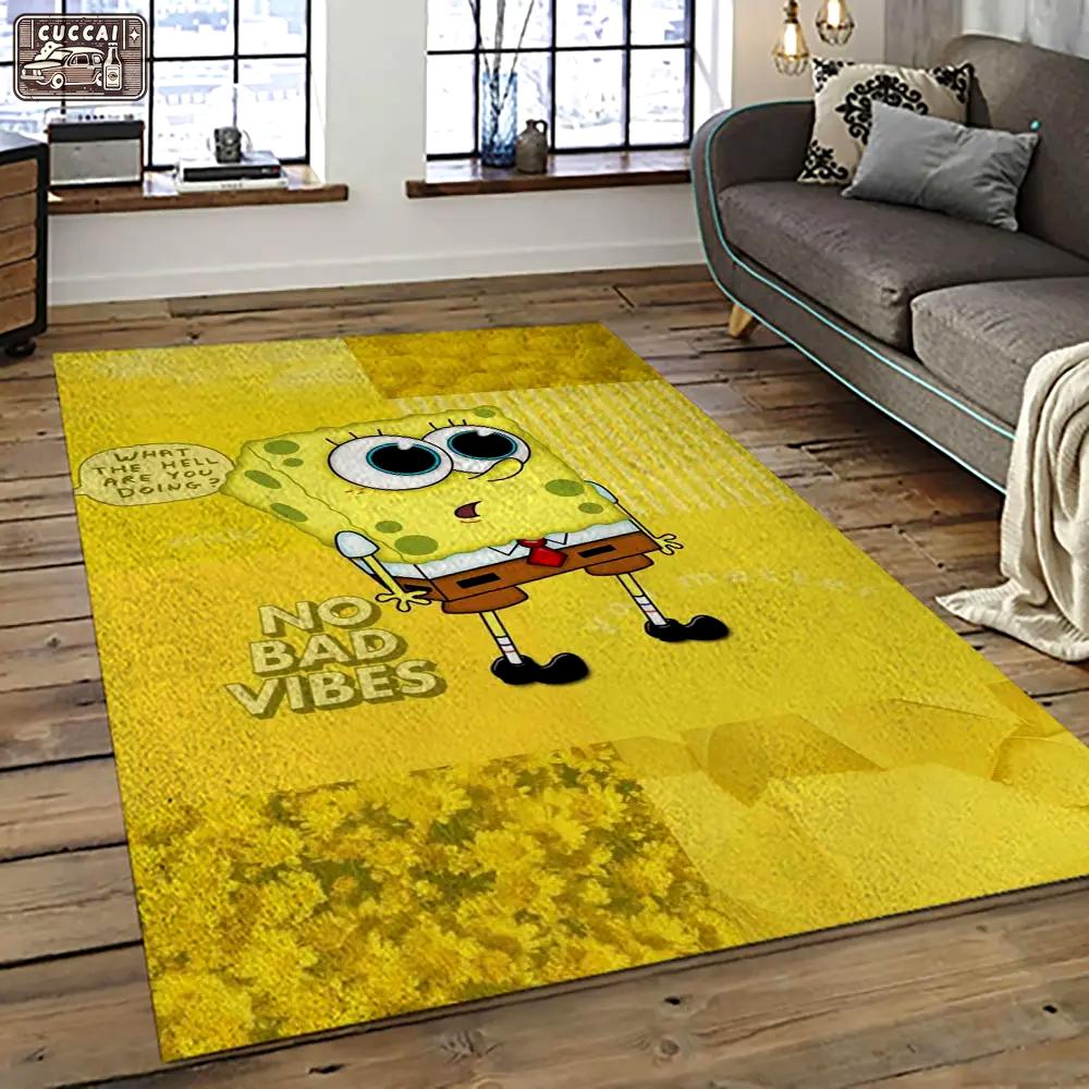 Spongebob squarepants cartoon tv show retangle carpet area rug home decor best gift for family ssp16 Rectangle Rug