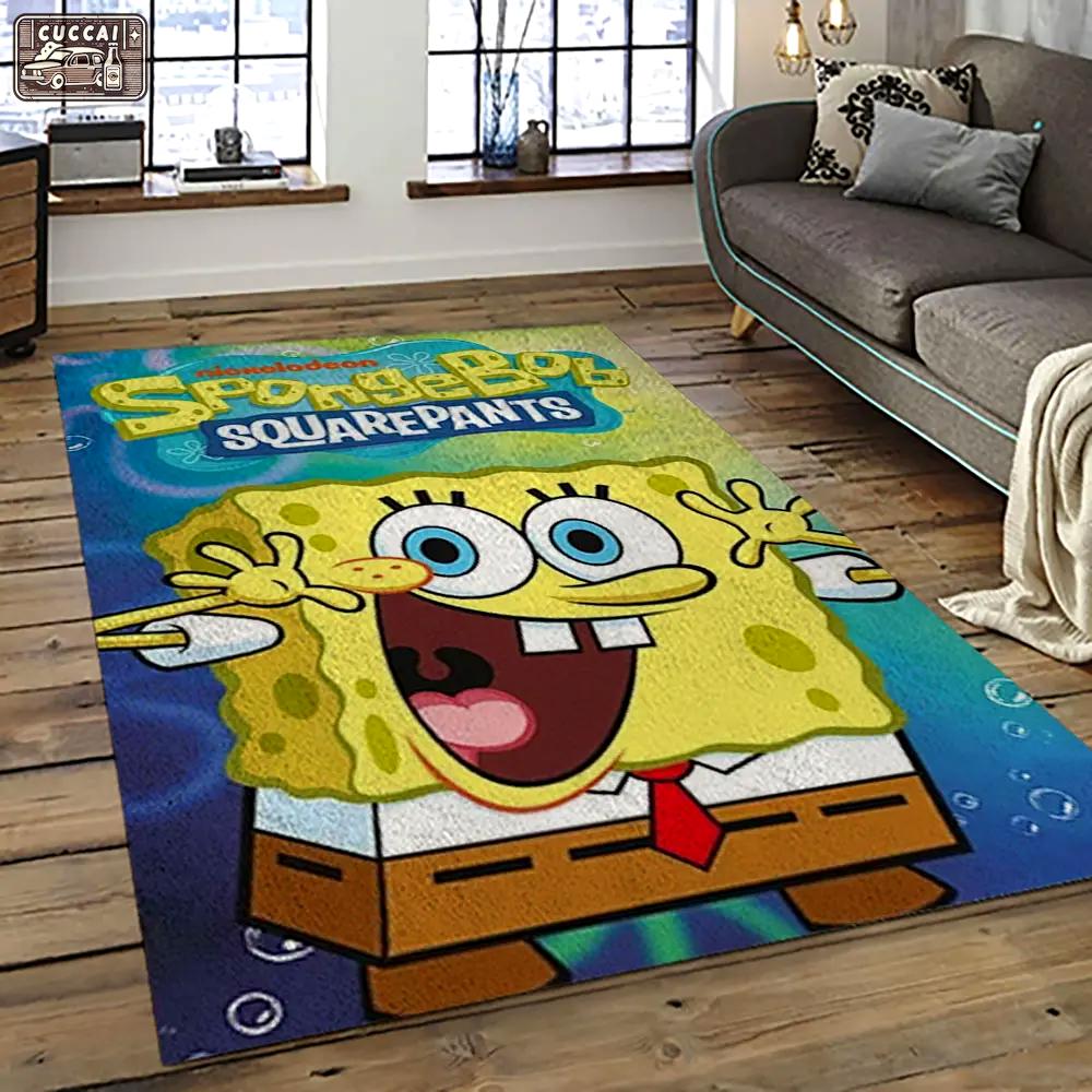 Spongebob squarepants cartoon tv show retangle carpet area rug home decor best gift for family ssp28 Rectangle Rug
