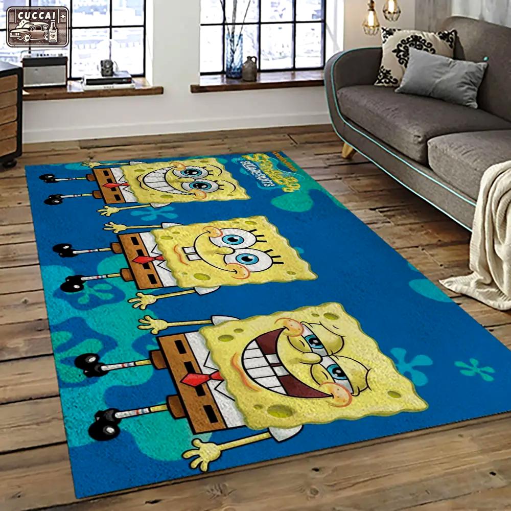 Spongebob squarepants cartoon tv show retangle carpet area rug home decor best gift for family ssp31 Rectangle Rug