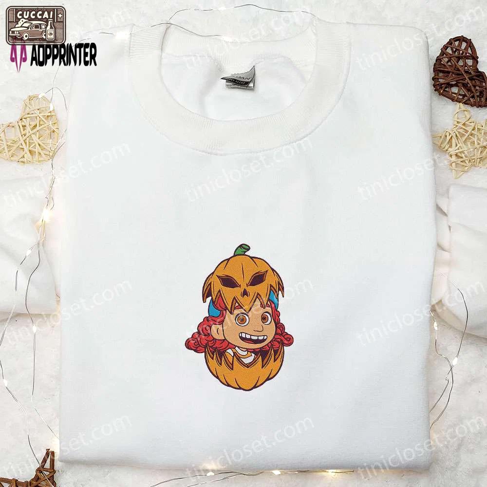 Spooky disney halloween embroidered hoodies & shirts: giulia marcovaldo lucia – perfect for the family! Embroidered Shirt