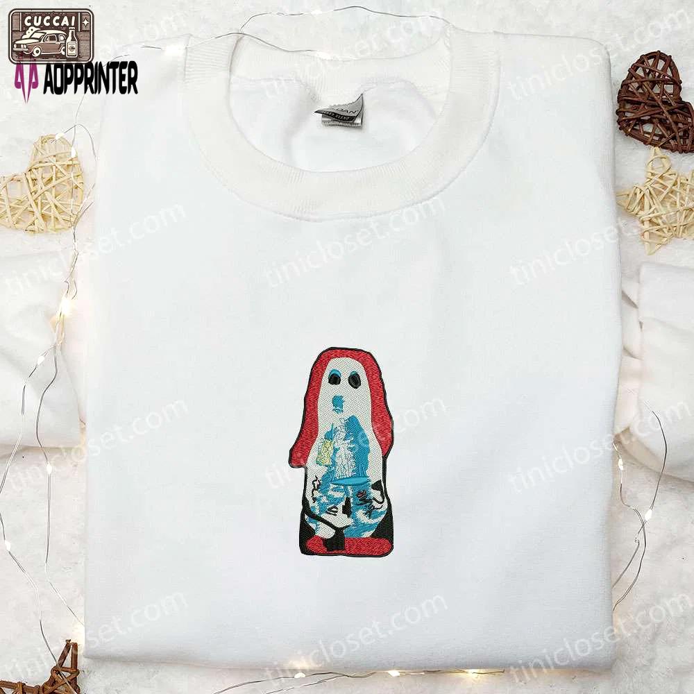 Spooky ghosts embroidered shirt: perfect halloween gift for family Embroidered Shirt