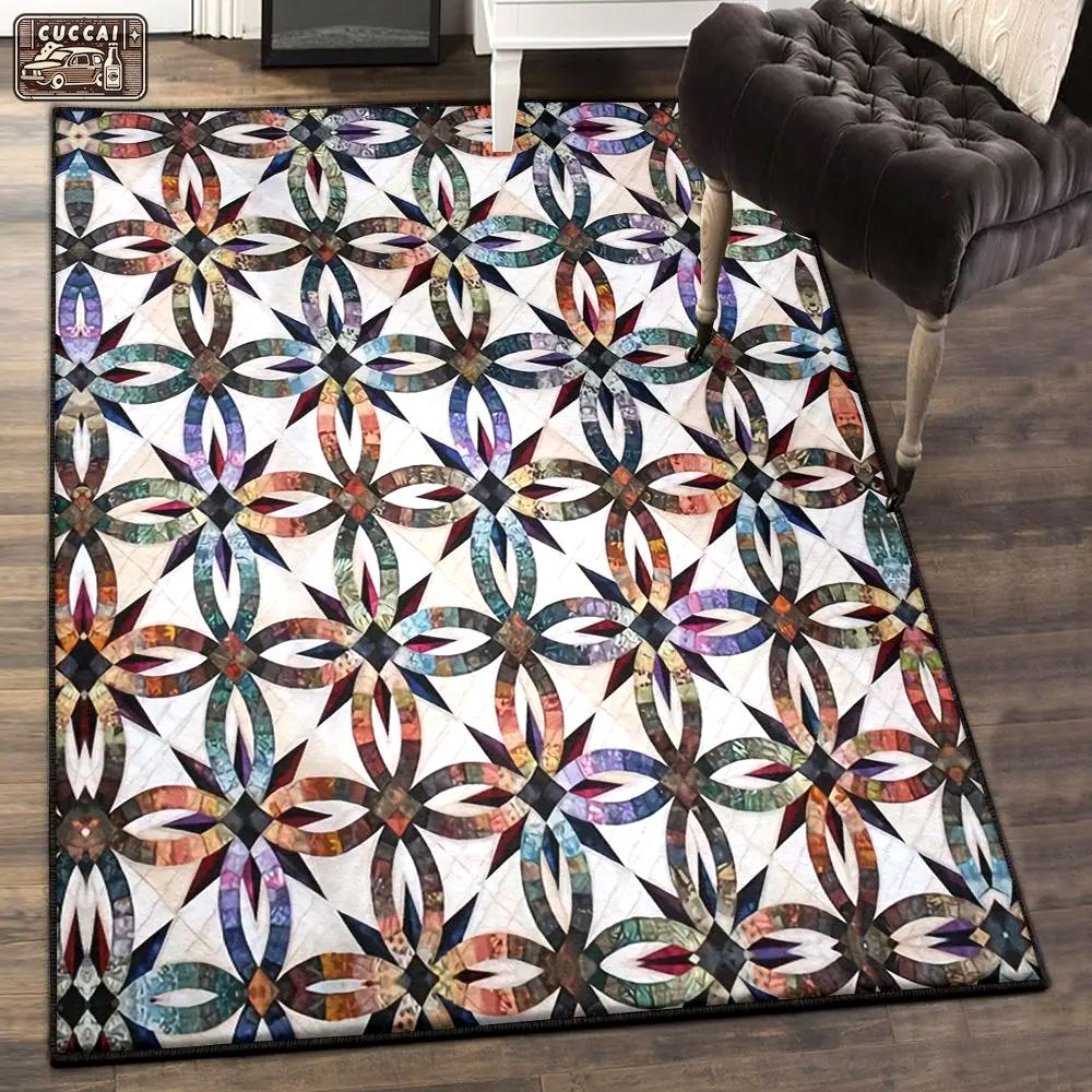 Stars area rugs, wedding star rug Rectangle Rug
