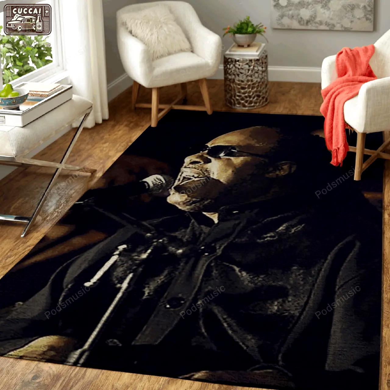 Stevie wonder a mic music artist art for fans area rug living room carpet rug regtangle carpet floor decor home decor Rectangle Rug
