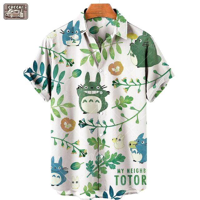 Studio ghibli hawaiian shirts Hawaii Shirt Shorts & Flip Flops