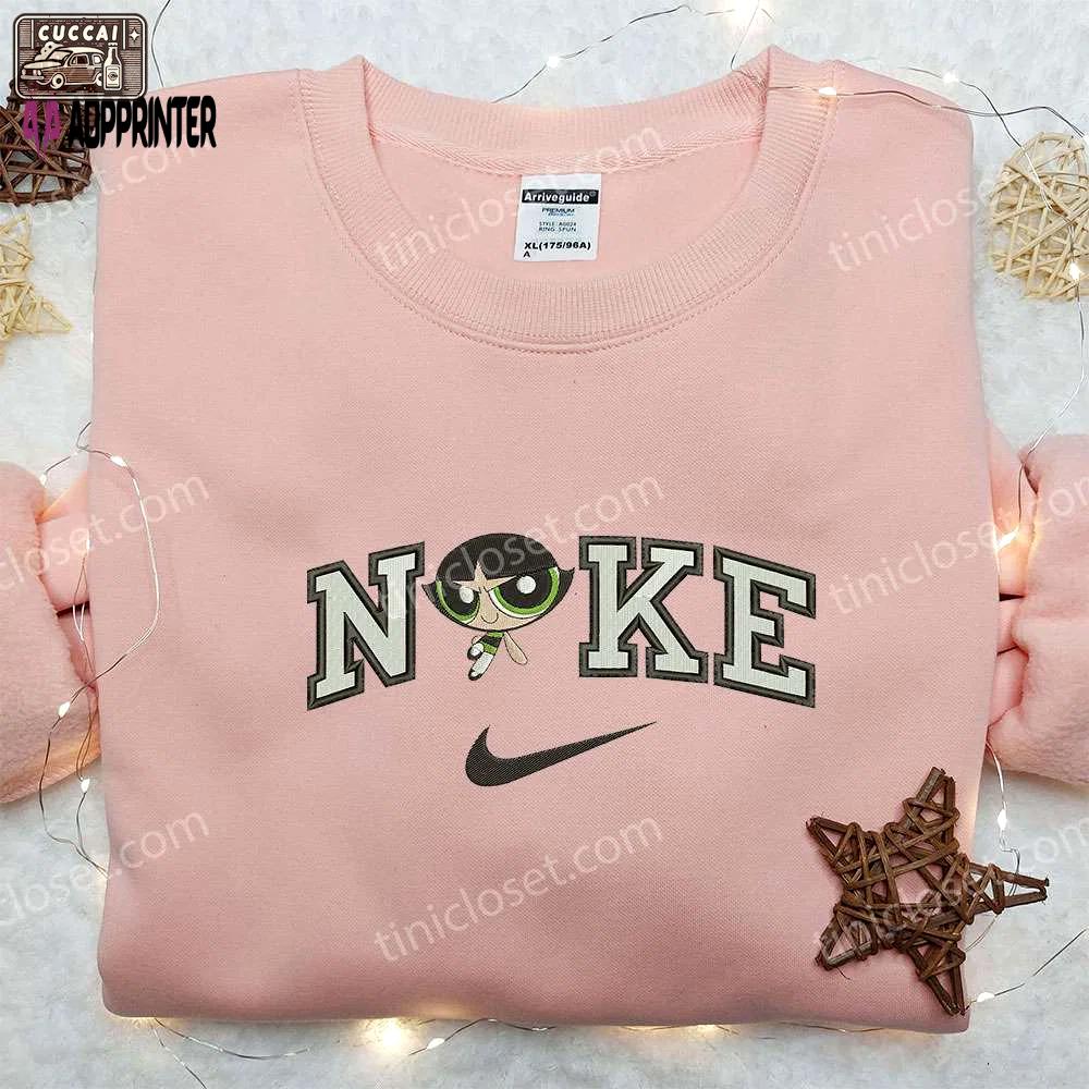 Stylish buttercup x nike embroidered shirt – powerpuff girls & nike inspired collection! Embroidered Shirt