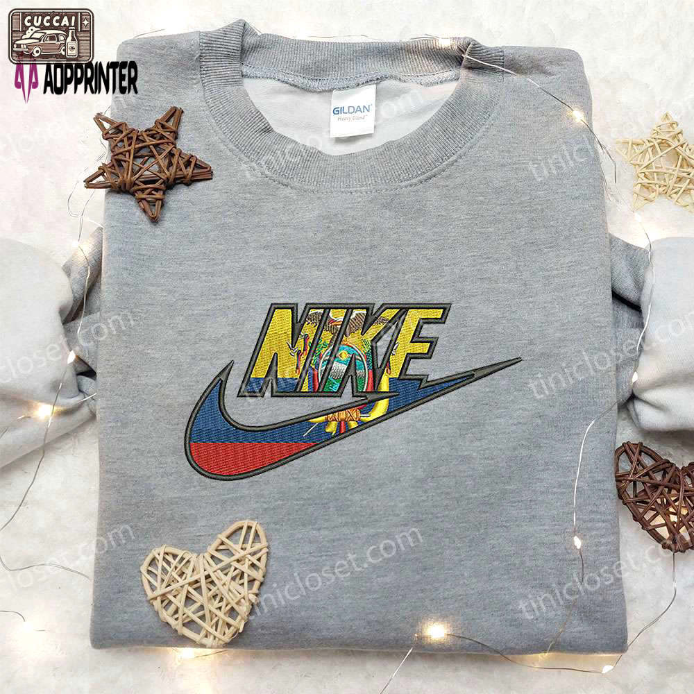 Stylish ekuador x nike embroidered shirt: perfect gift for daughter Embroidered Shirt