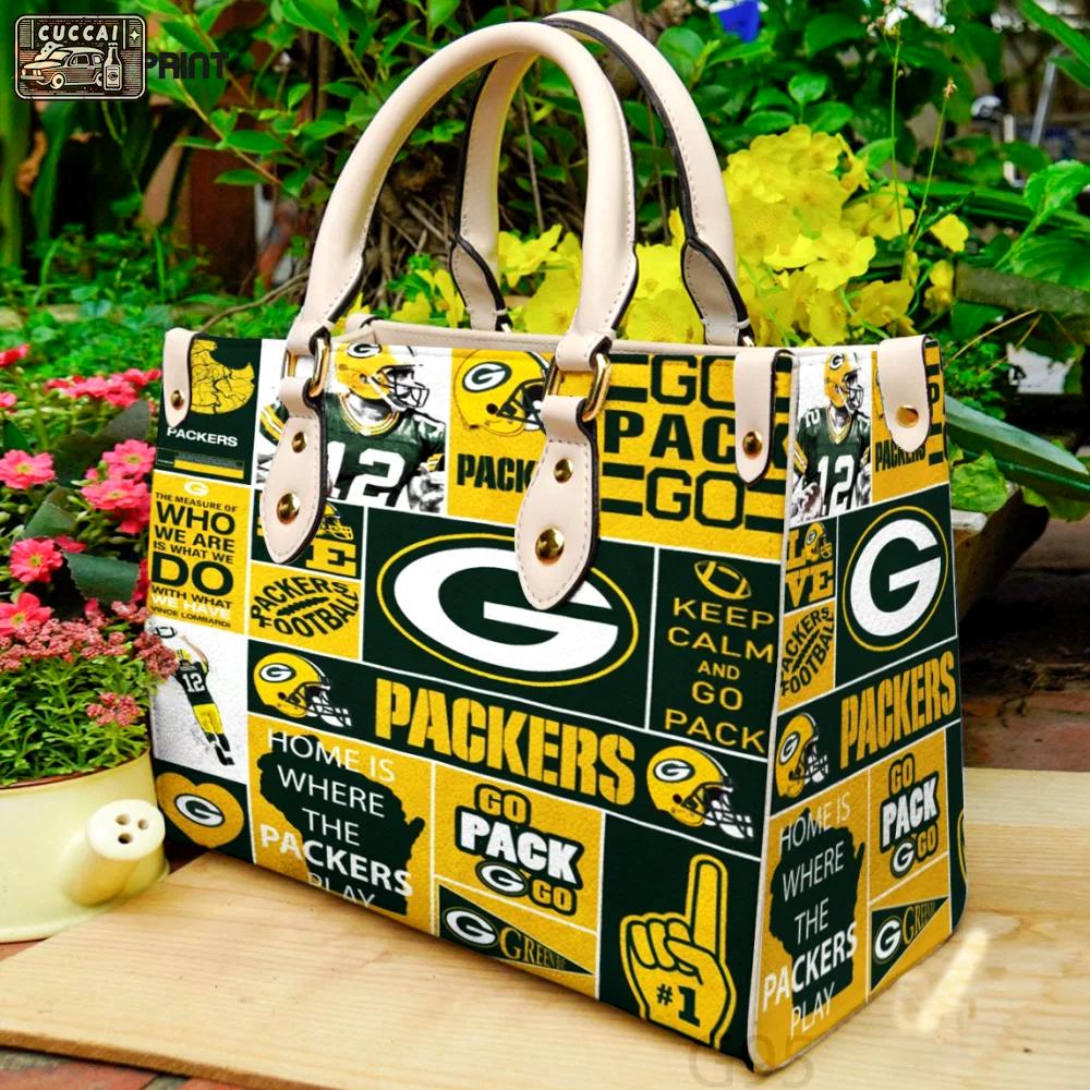 Stylish green bay packers i10 leather hand bag gift for women’s day: perfect women s day gift – g95 234 Women Leather Hand Bag