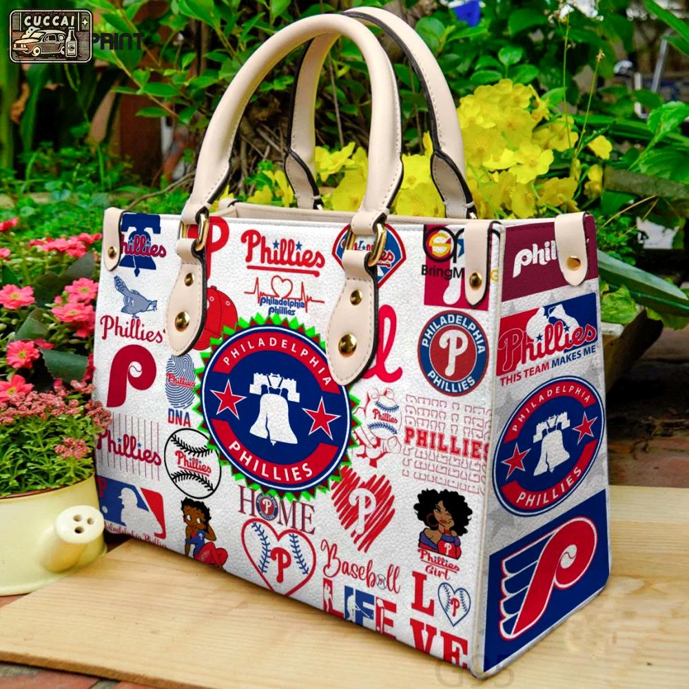 Stylish philadelphia phillies leather hand bag gift for women’s day for women s day – perfect gift for g95 196 Women Leather Hand Bag